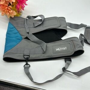 Kurgo Gray Teal Dog Jacket Harness MCB6927J
